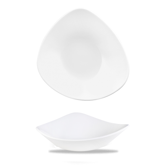 Vellum White Triangle Bowl